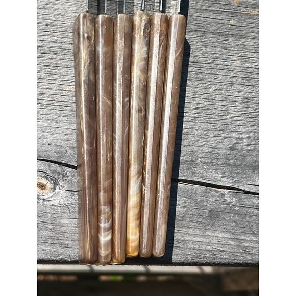 6 Vintage Flatware Bakelite? handle Knives. Duraset. stainless USA. Kitchen. - Picture 8 of 10